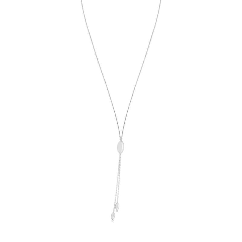 Collier argent 925 olive maille oméga 45 cm - vue 2