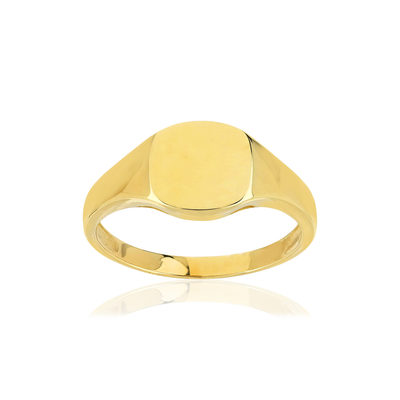 Chevalière or 375 jaune