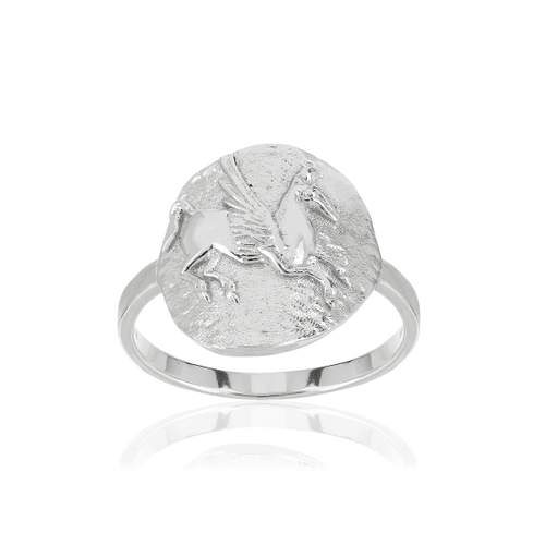 Baque argent 925 cheval ailé