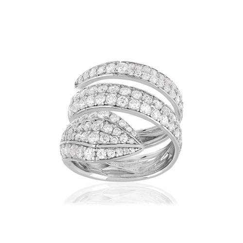 Bague argent 925 serpent zirconias