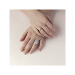 Bague argent 925 serpent zirconias - vue porté 2