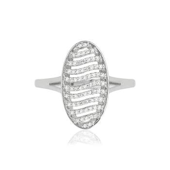 Bague or blanc 375 diamants