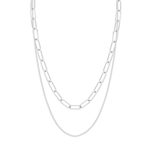 Collier acier double rang 55 cm - vue 2