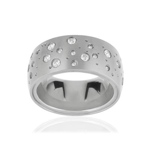 Bague acier zirconia