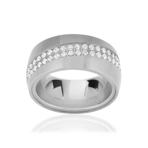 Bague acier zirconias