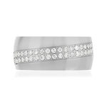 Bague acier zirconias - vue 3