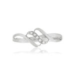 Bague or blanc 375 diamants - vue 3