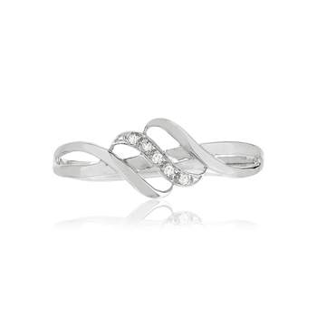 Bague or blanc 375 diamants