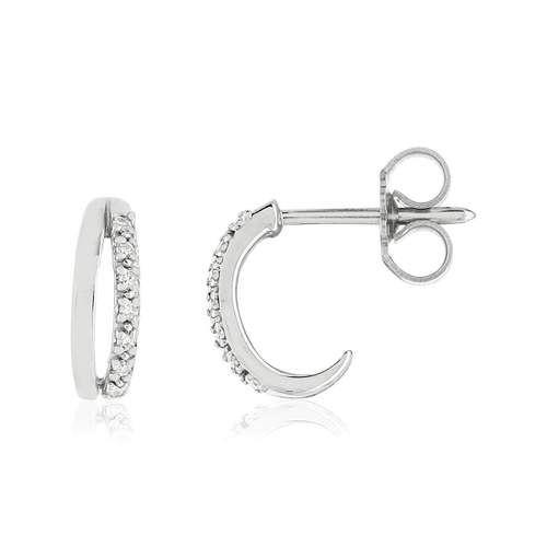 375 white gold diamond earrings