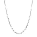 Collier acier maille gourmette 60 cm - vue 2