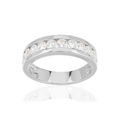 Bague argent 925 zirconias