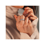 Bague argent 925 zirconias - vue porté 1