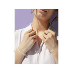 Zilveren armband Chinese gekweekte parels 20 cm - zicht gedragen 3