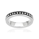 Bague argent 925 laque noire - vue 1