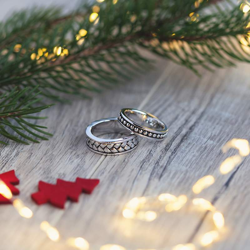 Bague argent 925 laque noire - vue D3
