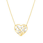 Collier or 375 2 tons coeur 42 cm - vue 1