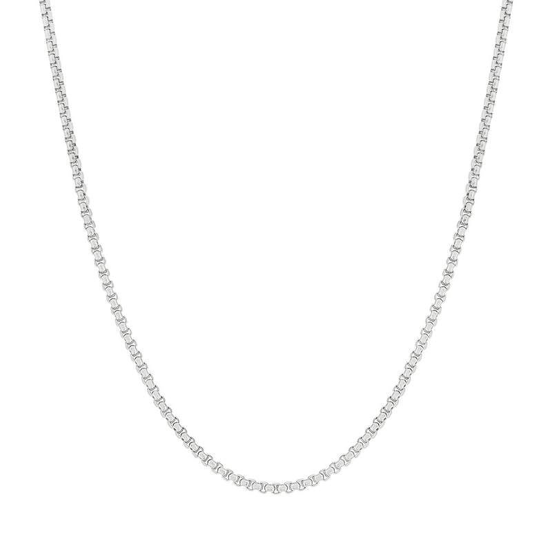 Chaîne acier maille jaseron 60 cm - vue 1