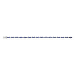 Bracelet or 750 blanc saphirs et diamants 18 cm - vue 1