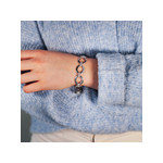 Bracelet argent 925 zirconias 19 cm - vue porté 1