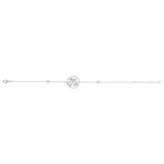 Bracelet argent 925 oiseau zirconias blancs et rouge 21 cm - vue 2