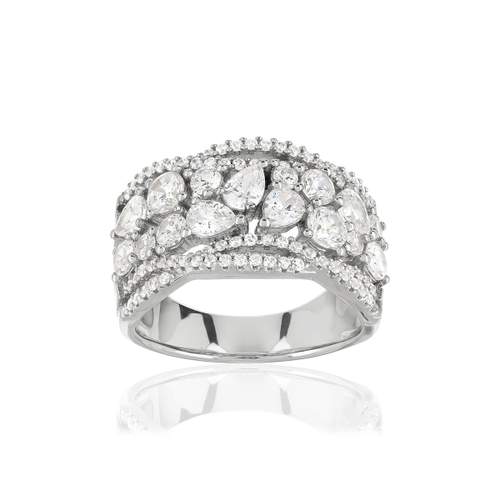 Bague argent 925 zirconias