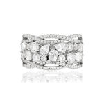 Bague argent 925 zirconias - vue 3