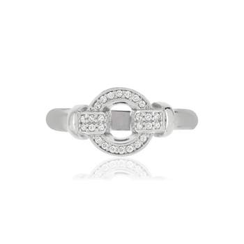 Bague argent 925 cercle zirconias