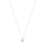 Collier or blanc 375 diamants 45 cm - vue 2