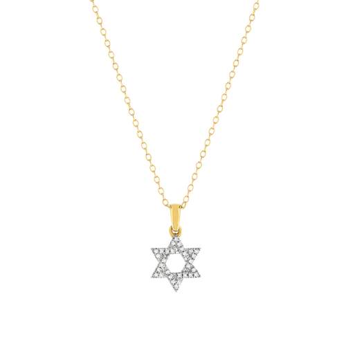 Collier or 375 2 tons diamants 45 cm
