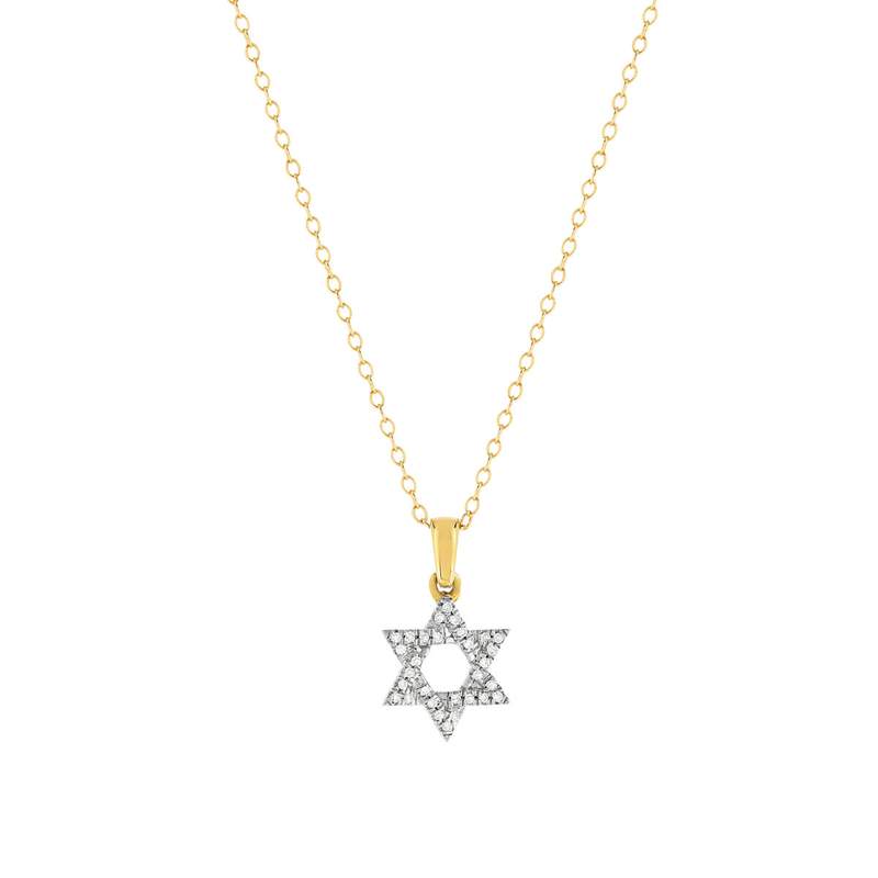 Collier or 375 2 tons diamants 45 cm - vue 1