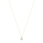 Collier or 375 2 tons diamants 45 cm - vue 2