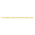 Bracelet plaqué or fantaisie 19,5 cm - vue 1