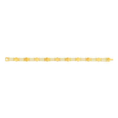 Bracelet plaqué or fantaisie 19,5 cm - vue 1