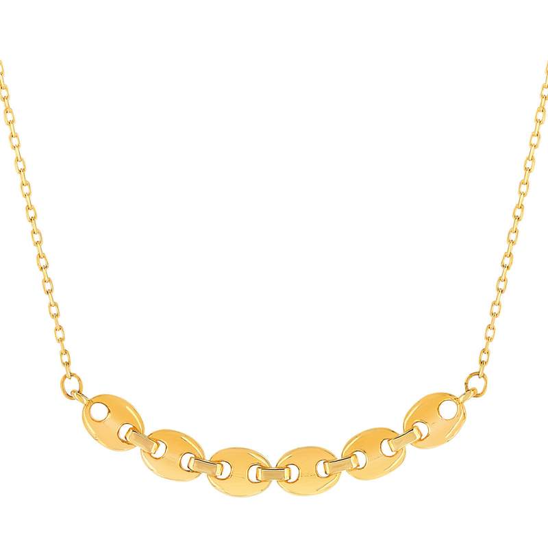 Collier or jaune 375 45 cm - vue 1