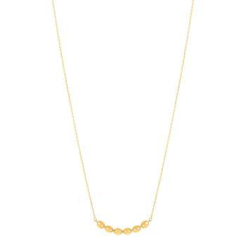 Yellow gold necklace 375 45 cm