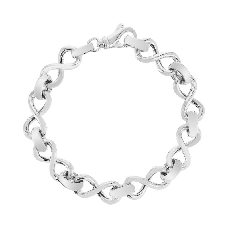 Bracelet argent 925 infinis 20,5 cm - vue 1