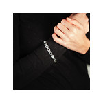 Bracelet argent 925 infinis 20,5 cm - vue porté 1