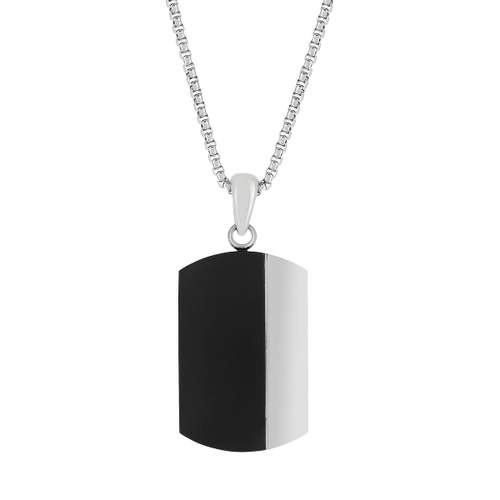 Steel collar black plate 55 cm