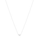 Collier or blanc 375 zirconias 45 cm - vue 2