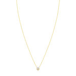 Collier or 375 jaune zirconias 45 cm - vue 2