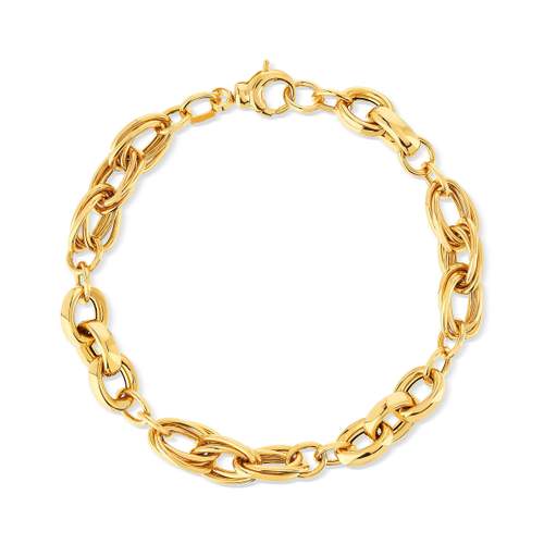 Bracelet or jaune 375 19 cm