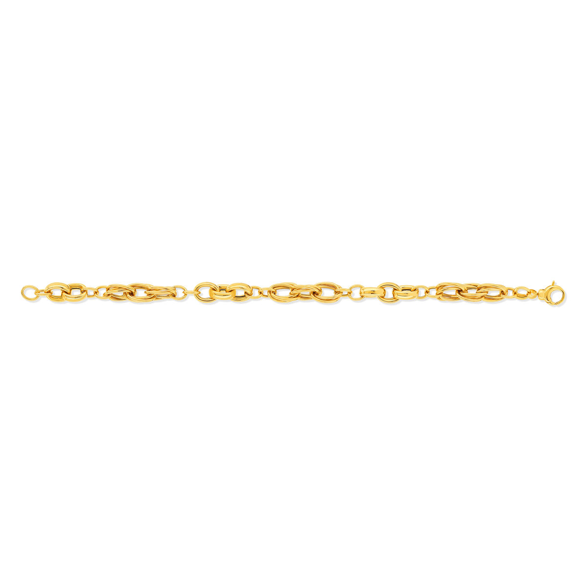 Bracelet or jaune 375 19 cm - vue 2