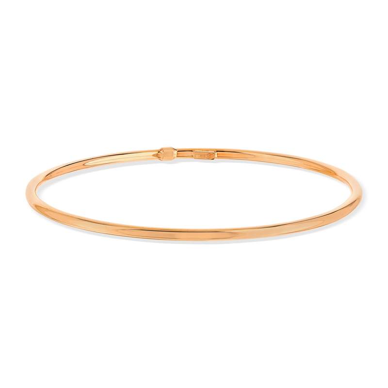Bracelet jonc or rose 375 - vue 1