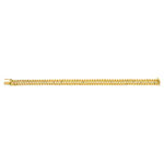 Bracelet or 750 jaune maille américaine 19 cm - vue 1