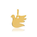 Pendentif or jaune 375 colombe - vue 1