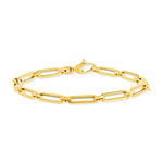 Bracelet or jaune 375 19 cm - vue 2