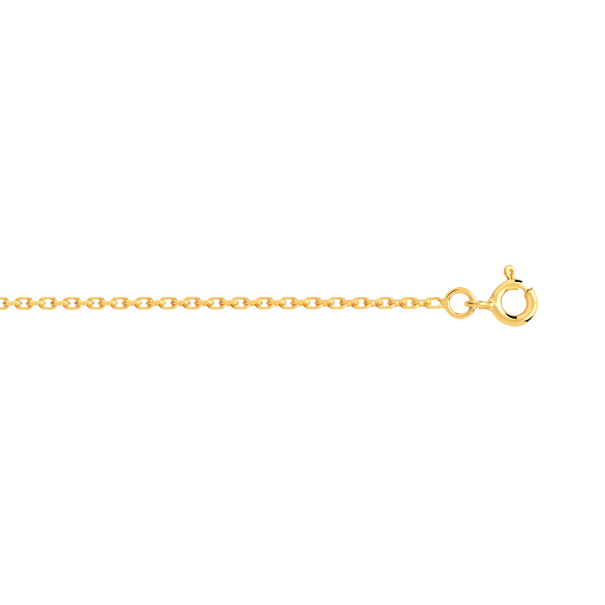 Chaine or maille forcat 50 cm - vue D1
