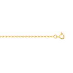 Chaine or 750 maille forcat 50 cm - vue D1