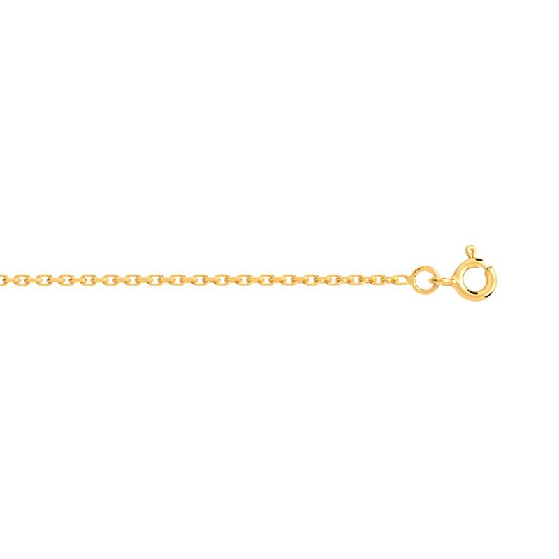 Chaine or maille forcat 50 cm - vue D1