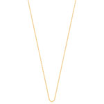 Chaine or maille forcat 55 cm - vue D2